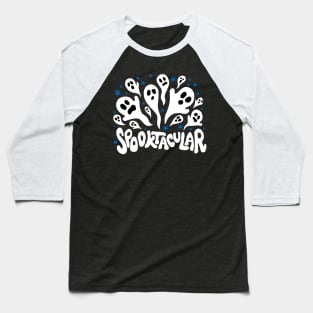 Spooktactular Halloween Ghosts Baseball T-Shirt